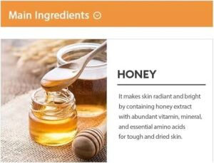 Bal Özlü Parlak Görünüm Sunan ve Yoğun Nemlendirici Yaprak Maske (1AD) Airy Fit Sheet Mask