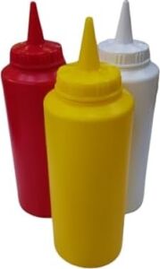 Gastroplast 1000 ml 3 Adet Renkli Sosluk Fişek Ketçap-Mayonez-Hardal