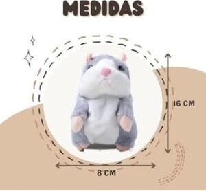 Ses Tekrar Eden Hamster Fare Interaktif Oyuncak, Çok Renkli