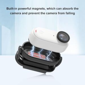 Manyetik Pov Şapka Kemer Çanta Askılı Aksiyon Kamera Tutucu | Güçlü Mıknatıs | Eller Serbest Çekim | INSTA360 Go 3 / Go 3s ile Uyumlu Mini Kamera Askısı | LC90