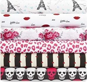 Betsey Johnson - Ikiz Çarşaf, Ipeksi ve Hafif Yatak Takımı, Solmaya ve Kırışmaya Dayanıklı (Kafatası Gül Kafes, Ikiz)
