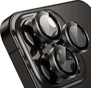 Buff 13 Pro / 13 Pro Max Screen Protector 9h Safir Cam Kamera Metal Lens Koruyucu Siyah, Buff Labs