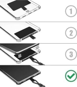 Psr Aksesuar Şeffaf Telefon Boyun Askı Aparatı Askılı Telefon Kılıfı Aparatı Telefon Askısı Aparatı 5 Adet ile Uyumlu