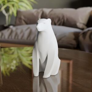 Deco Fabrıca Modern Ikili Anne Yavru Ayı Biblo Seti – Siyah Beyaz Minimalist Dekoratif Heykel | Çocuk Odası & Ev Için Anlamlı Hediye