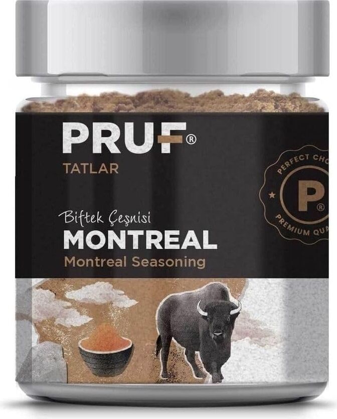 Pruf Montreal Biftek Çeşnisi/montreal Seasoning 130 Gr. Sağlıklı Cam Kavanoz