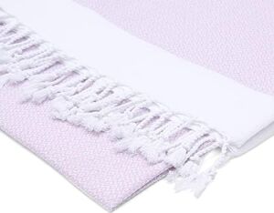 PREMIUM%100 Pamuk Battal Boy Peştemal – 100X180 cm Lüks Plaj Havlusu, Hızlı Kuruyan Kum Tutmaz Şezlong Havlusu, Hafif Seyahat Için Ideal (1, Lila)