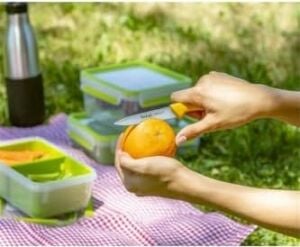 K27321 Colorfood Soyma Bıçağı 8 cm | Dişli | Alman Paslanmaz Çelik | Çok Yönlü | Korozyona Dayanıklı | Ergonomik | Güvenli | Sarı