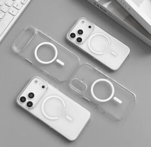 Magsafe Uyumlu iPhone 17 Air, Karbon Fiber Telefon Kılıfı, Ultra Ince, Dayanıklı (Şeffaf)
