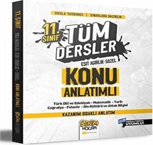 2022 11. Sınıf Eşit Ağırlık - Sözel Tüm Dersler Konu Anlatımı
