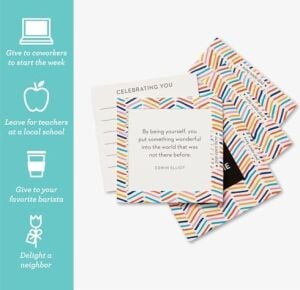 Compendium Thoughtfulls Pop-Open Kartlar 4'lü Paket - You're Awesome, You Matter, You're Wonderful, Yay You | 120 Pop-Open Kart, Her Birinin Içinde Farklı Bir Mesaj Bulunur 10675