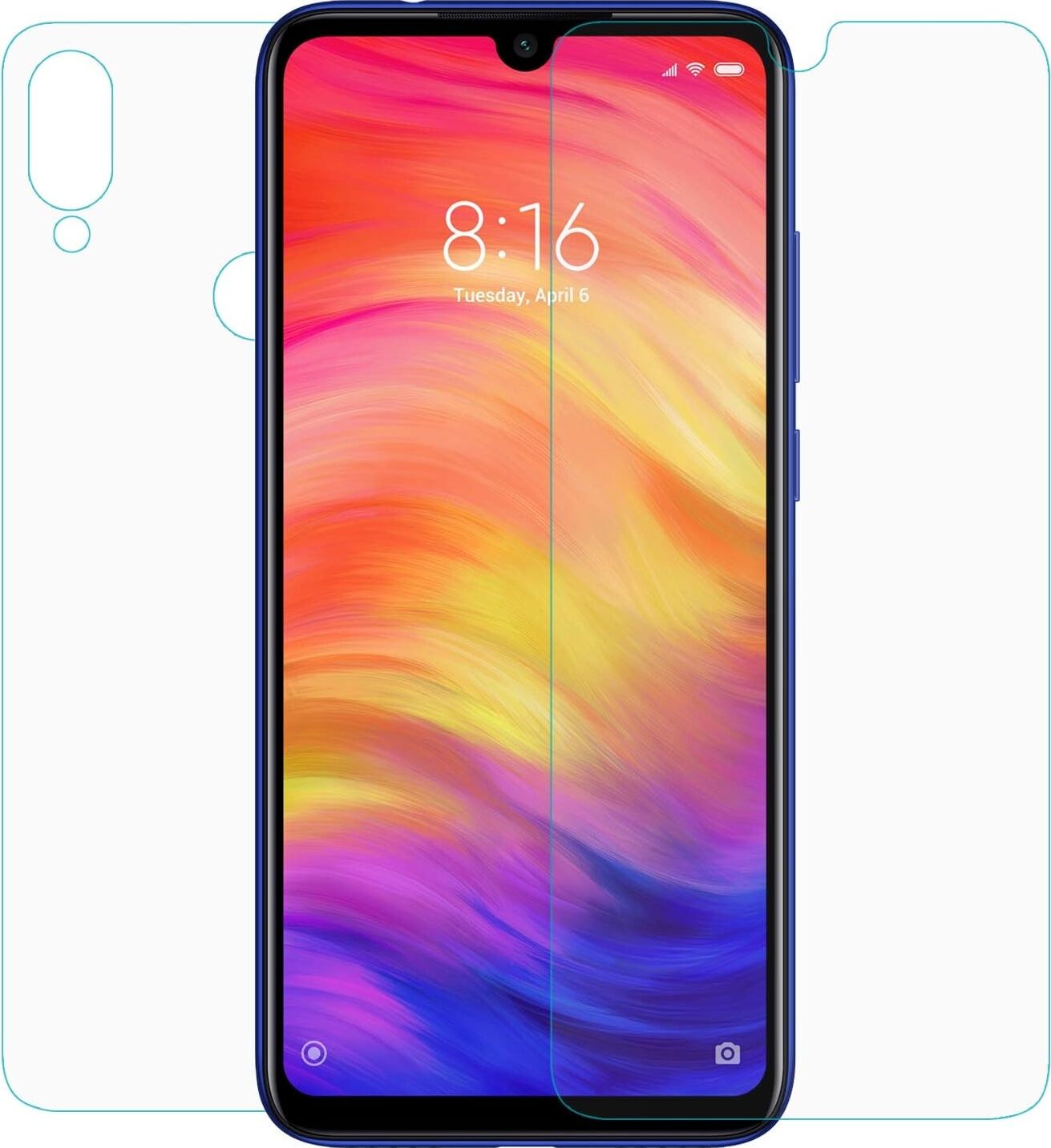Xiaomi Redmi Note 7 Ön + Arka Nano Cam Ekran Koruyucu [redmi Note 7 ile Uyumlu Ekran Koruyucu - Şeffaf]