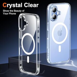 Psr Aksesuar iPhone 17 Uyumlu Şeffaf Magsafe Manyetik Şarj Destekli Koruyucu Kılıf + Temperli Cam Ekran Koruyucu Seti (Iphone 17)