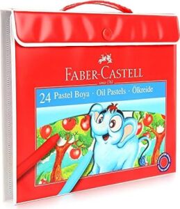 Taşınabilir Çantalı Pastel Boya Seti, 24 Renk, Yumuşak ve Rahat Kullanım, Canlı Renkler, Kağıt ve Taş Üzeri Uygun
