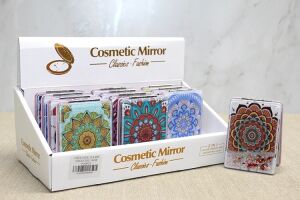 Mandala Desenli Hareketli Sulu El Aynası - Model 4