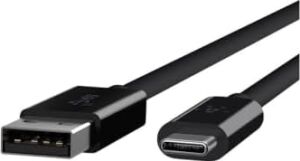 USB 3.1 Usb-C - Usb-A Kablosu, 0,9 M (Usb-If Sertifikalı, 10 Gbps, Ultra Hd 4k), Siyah