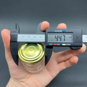 40 cc Mini Cam Kavanoz Takımı Seti Metal Kapaklı Sızdırmaz Saklama Kabı - Bebek Maması, Tadımlık Bal, Sos ve Baharatlık - Dekoratif Süs, Lokum ve Şekerlik Parti Düzenleyici Takımı (6, Gold)