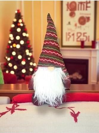 1 Adet 50 cm Gnome Yılbaşı Noel Şans Cücesi Süs Dekorasyon Yılbaşı Ağaç ve Masa Süsü, Kırmızı