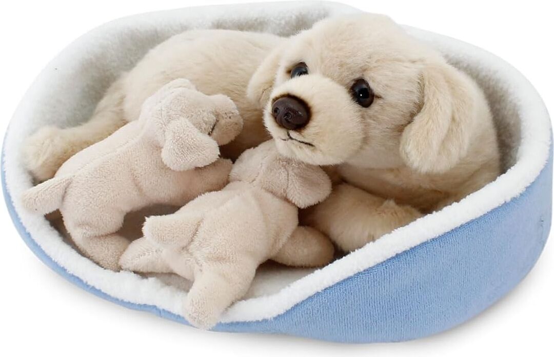 Animals Of The World Sepette Yavrulu Labrador Peluş Oyuncak