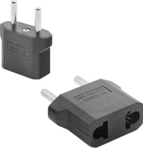 Amerikan Fiş Çevirici Adaptör | Us To Eu Tr Priz Dönüştürücü | 10A 250V Güvenli Bağlantı | Siyah Seyahat Adaptörü | Laptop, Telefon Şarj Cihazları ve Küçük Ev Aletleri ile Uyumlu