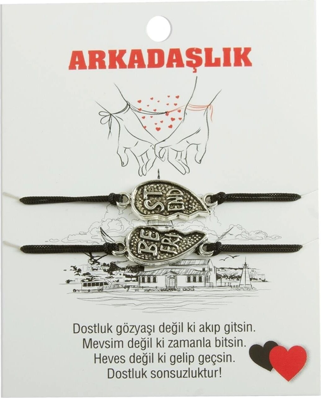 Best Friends Arkadaş Deri Bileklik