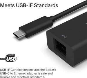 USB Type-C 2.5 GB Ethernet Adaptörü, Usb, Thunderbolt 3 ve 4, Lan Ağ Adaptörü, MacBook Pro/air, iPad Pro, Xps, Surface ve Diğer Usb-C Aygıtlarıyla Uyumlu