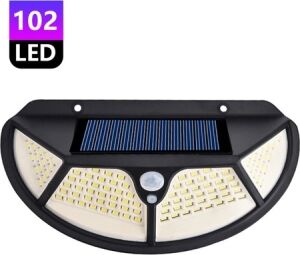 Fonksiyonel Sensörlü 102 Ledli Solar Bahçe Lambası