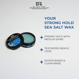 Black & Red Wax Saç Şekillendirici Wax Sea Salt Pomade Deniz Tuzlu Güçlü Tutuş - 120 ml