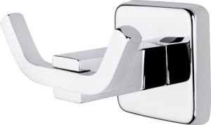 Tema Lüx Kare Plus 2 Li Askı Banyo Havlu Askısı Bornozluk Krom