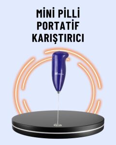 Portatif Kahve Köpürtücü – Latte, Cappuccino, Milkshake ve Puding Yapıcı