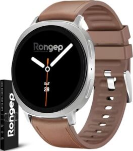 ile Uyumlu  Deri Görünümlü Hybrid Kordon Galaxy Watch 8 44MM/40MM/CLASSIC 46MM Için 1.sınıf Kaplama Galaxy Watch 8 Kordon Yumuşak Silikon Watch 8 Classic Kordonu