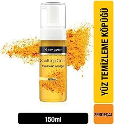 Soothing Clear Köpük 150ML – Lekeli ve Hassas Ciltler Için Zerdeçal Özlü Yüz Yıkama Jeli, Derinlemesine Temizler, Nazik Günlük Temizleyici