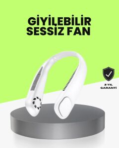 Bıçaksız Güvenli Tasarımlı Sessiz Boyun Fanı