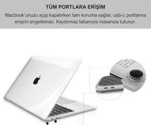 MacBook Pro 16.2 Inç 2021-2023 M1-M2-M3-M4 Çip ile Uyumlu Şeffaf Dayanıklı Koruyucu Kılıf, Ultra Ince Kabuk Koruma Sert Kapak Pro 16 Inç A2485 A2780 A2991 A3186 A3403 (Şeffaf)