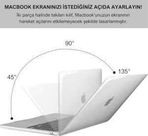 MacBook Pro 16.2 Inç 2021-2023 M1-M2-M3-M4 Çip ile Uyumlu Şeffaf Dayanıklı Koruyucu Kılıf, Ultra Ince Kabuk Koruma Sert Kapak Pro 16 Inç A2485 A2780 A2991 A3186 A3403 (Şeffaf)