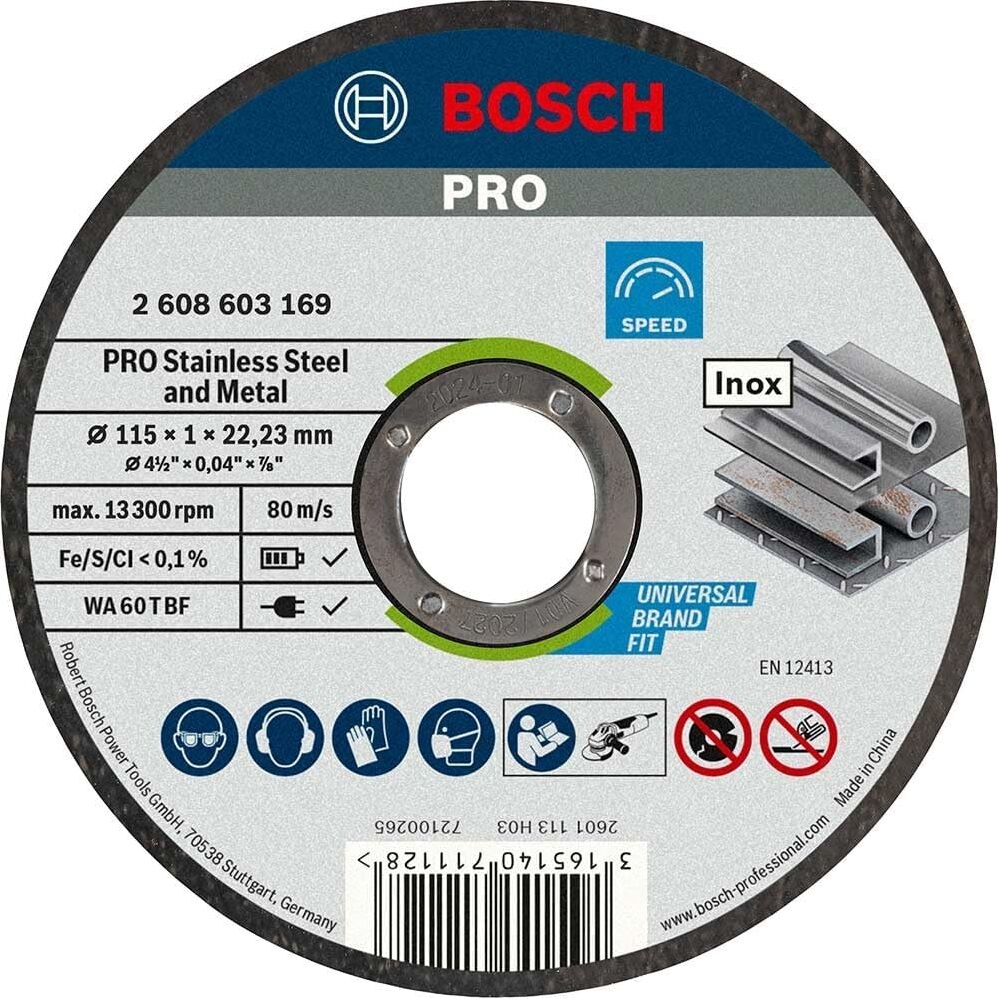 Professional Kesme Diski Düz Standart Inox Rapido Için, 2608603254