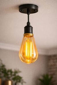 1 Adet Cata Ct 4313 Dimmerli LED Rustik Ampul 6W Amber Işık E27 Duy