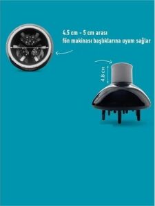 Isı Ayarlamalı Fön Için Difüzör Vigo Başlık Dönerli Profesyonel 721554