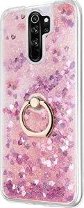 Xiaomi Redmi Note 8 Pro Için Kılıf Glitter Liquid Holder Pembe [redmi Note 8 Pro ile Uyumlu Kılıf - Pembe]