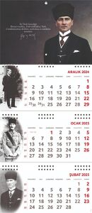 2025 Atatürk Gemici Duvar Takvimi - Gazi