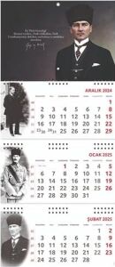 2025 Atatürk Gemici Duvar Takvimi - Gazi