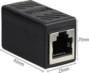1 Portlu Ethernet Splitter, Çift Lan Kablosu, Ethernet Bölücü, RJ45 Dişi Adaptör Konnektörü