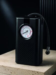 Araç Lastik Şişirme Pompası Taşınabilir Analog Basınç Göstergeli Hava Kompresörü