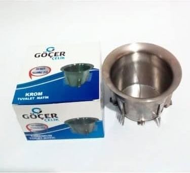 Göçer Çelik Wc Matik Tuvalet Taşı Kapağı Krom Paslanmaz Çelik 1. Kalite