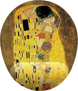 Gustav Klimt Kiss Bilek Destekli Mouse Pad