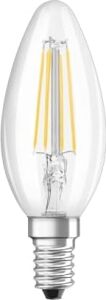 10'lu  LED Value 4W CLB40 Sarı Işık 2700K E14 Duy Filament Mum Buji Ampul