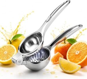 Sogud Limon Sıkacağı Paslanmaz Çelik - Manuel Narenciye Presi - Portakal Mandalina Için El Tipi Meyve Suyu Aparatı - Dayanıklı Metal Gövde - Ergonomik Tutma Saplı Mutfak Yardımcısı