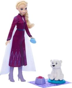 Disney Karlar Ülkesi Elsa Bebek ve Yavru Kutup Ayısı Figür Seti