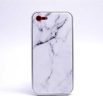 7 ile Uyumlu Mermerli Devrim Beyaz Cep Telefonu Kılıfı