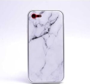 7 ile Uyumlu Mermerli Devrim Beyaz Cep Telefonu Kılıfı