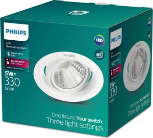 Philips Pomeron Gömme Spot Işık 5W 330 Lumen 2700K Sarı Işık